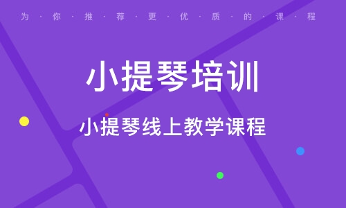 義烏小提琴線上教學(xué)課程 